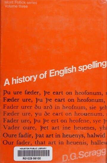A history of english spelling