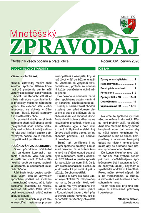 Mnetěšský zpravodaj