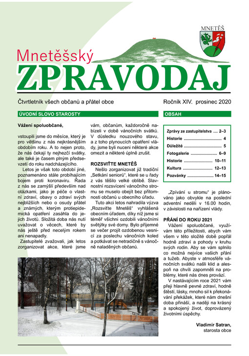 Mnetěšský zpravodaj
