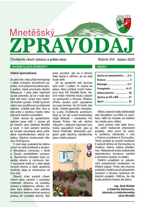 Mnetěšský zpravodaj