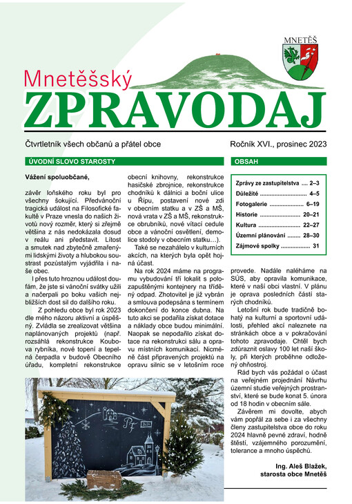 Mnetěšský zpravodaj