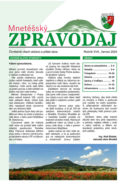 Mnetěšský zpravodaj