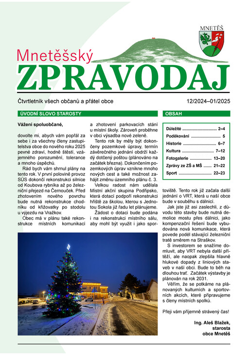 Mnetěšský zpravodaj
