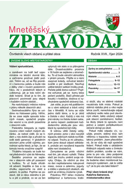 Mnetěšský zpravodaj