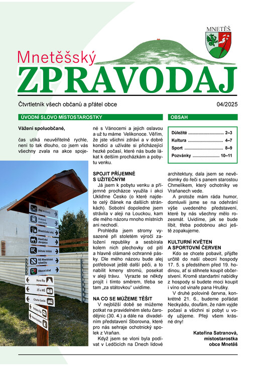 Mnetěšský zpravodaj