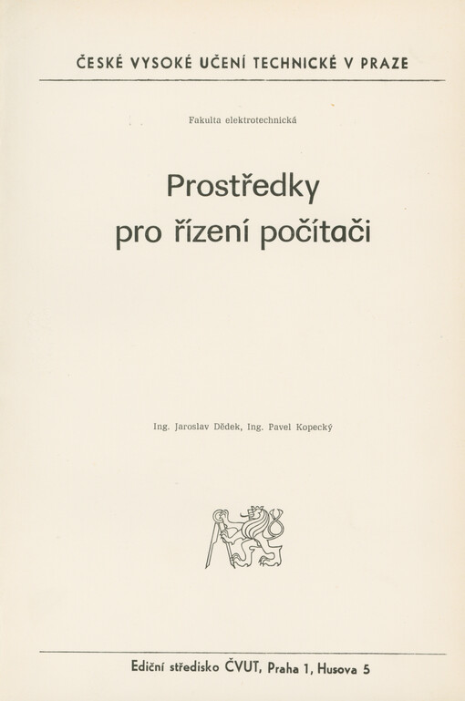 Prostředky pro řízení počítači