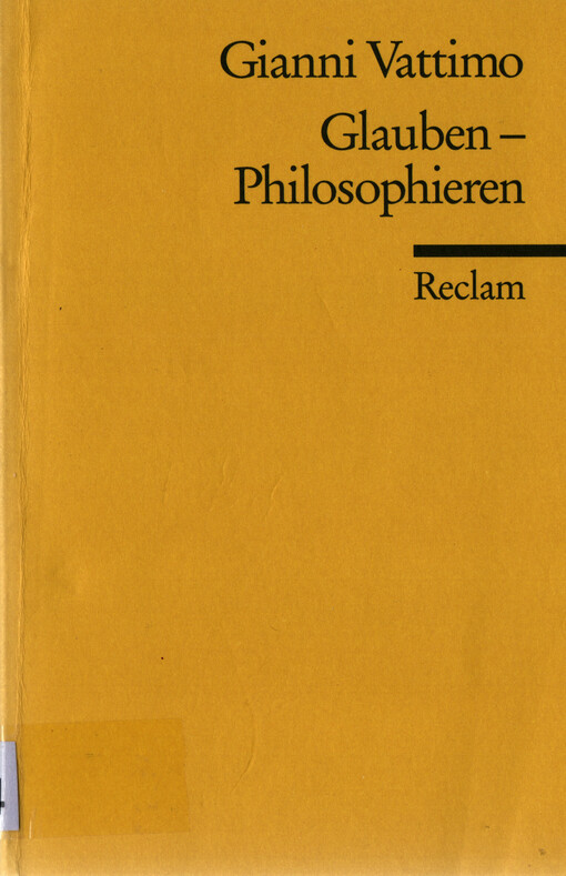 Glauben - Philosophieren