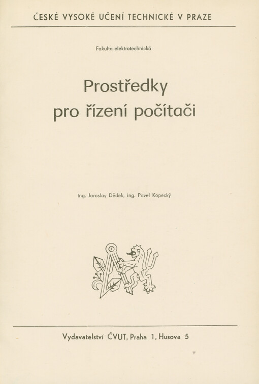 Prostředky pro řízení počítači