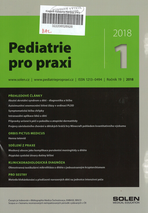 Pediatrie pro praxi