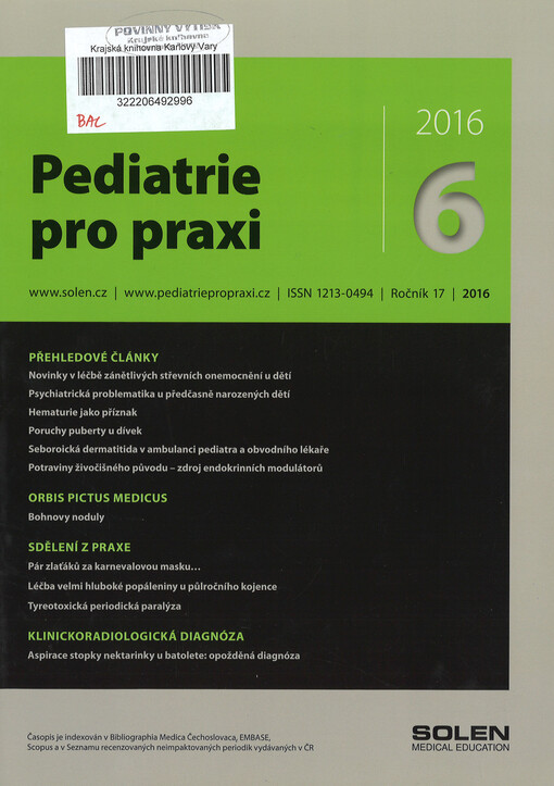 Pediatrie pro praxi