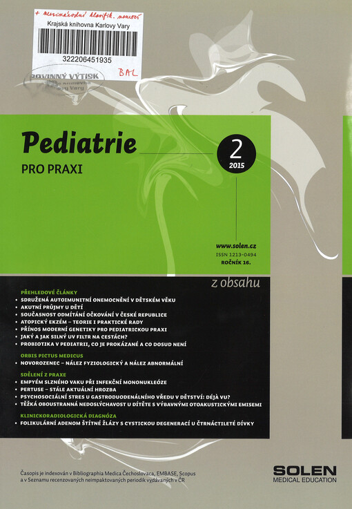 Pediatrie pro praxi