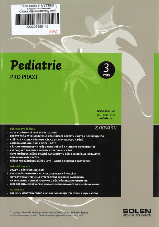 Pediatrie pro praxi