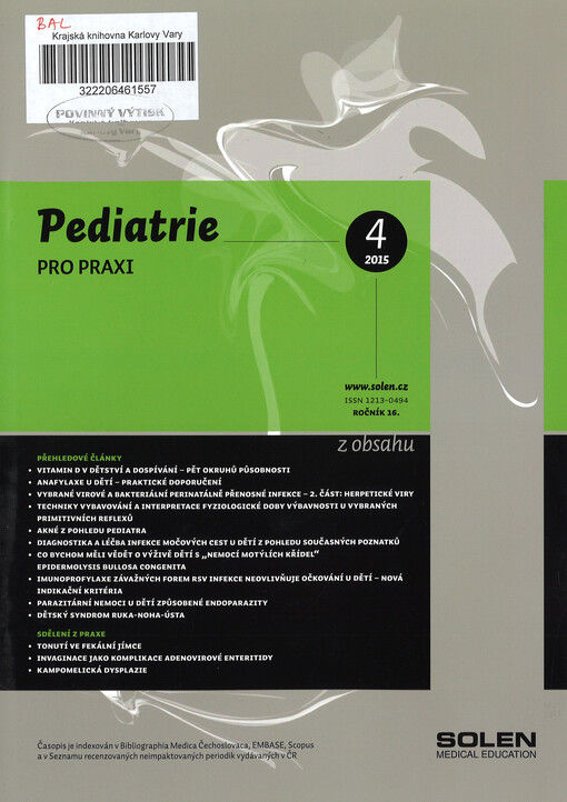 Pediatrie pro praxi