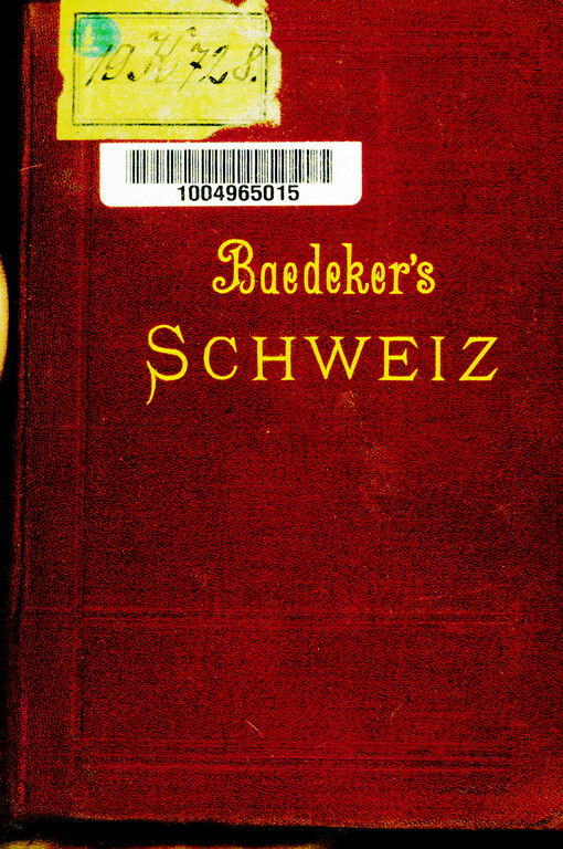 Die Schweiz nebst den angrenzenden Teilen von Oberitalien, Savoyen und Tirol : Handbuch für Reisende