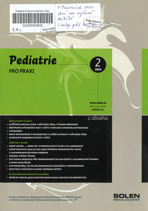 Pediatrie pro praxi