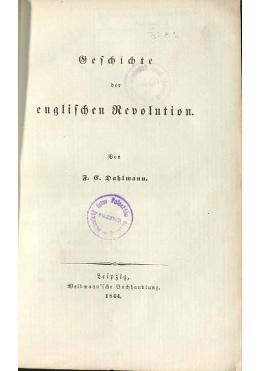 Geschichte der englischen Revolution