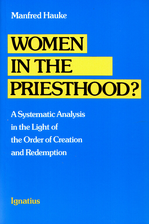 Women in the priesthood?