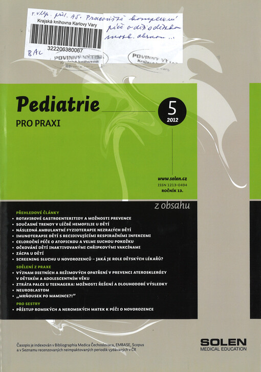 Pediatrie pro praxi