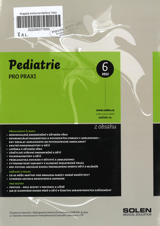 Pediatrie pro praxi