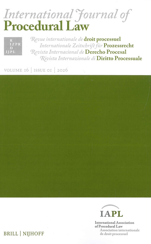 International Journal of Procedural Law