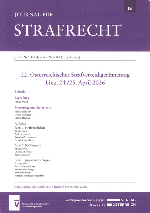 Journal für Strafrecht