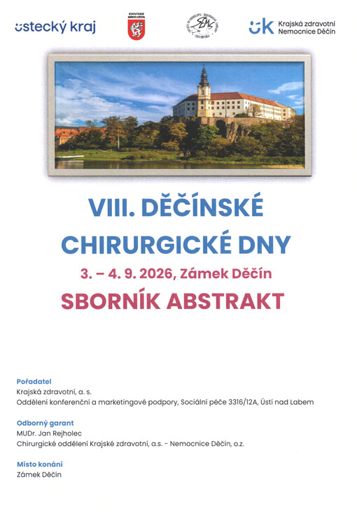 Děčínské chirurgické dny : 3.-4.9.2026, zámek Děčín : sborník abstrakt