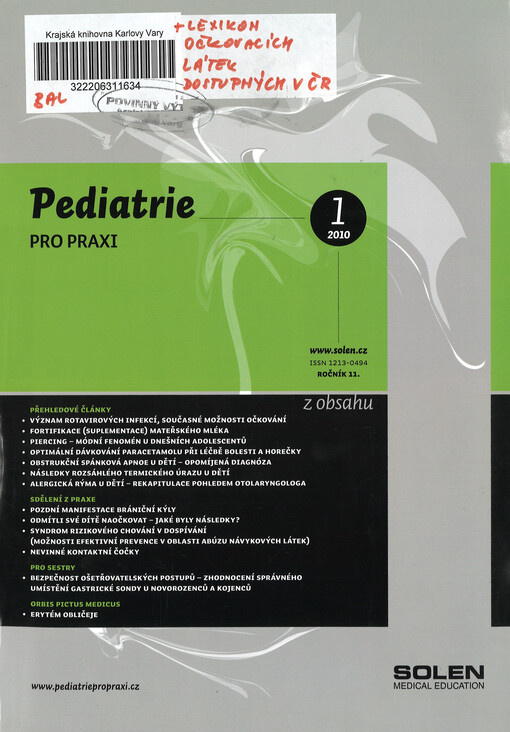 Pediatrie pro praxi