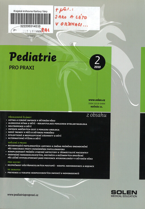 Pediatrie pro praxi
