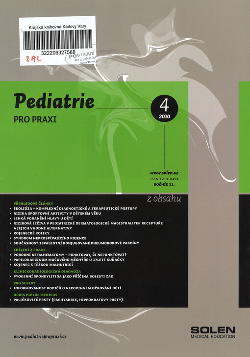 Pediatrie pro praxi