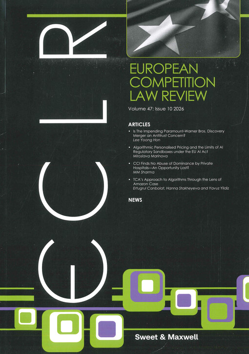 European competition law review : ECLR