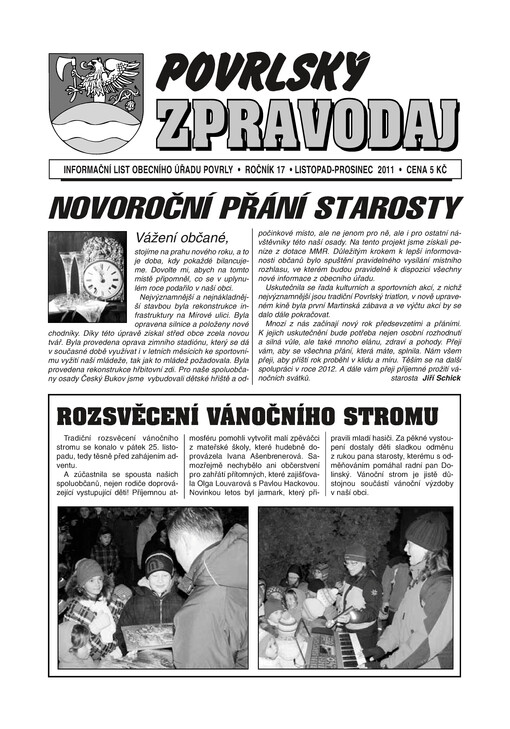 Povrlský zpravodaj : informační list obecního úřadu Povrly