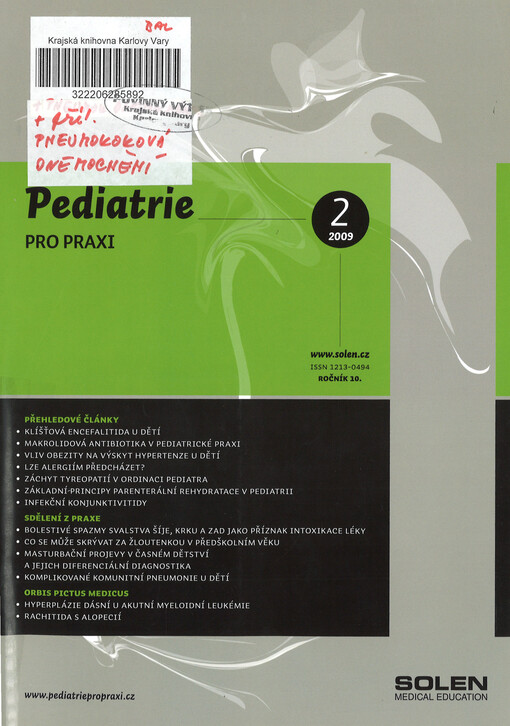 Pediatrie pro praxi
