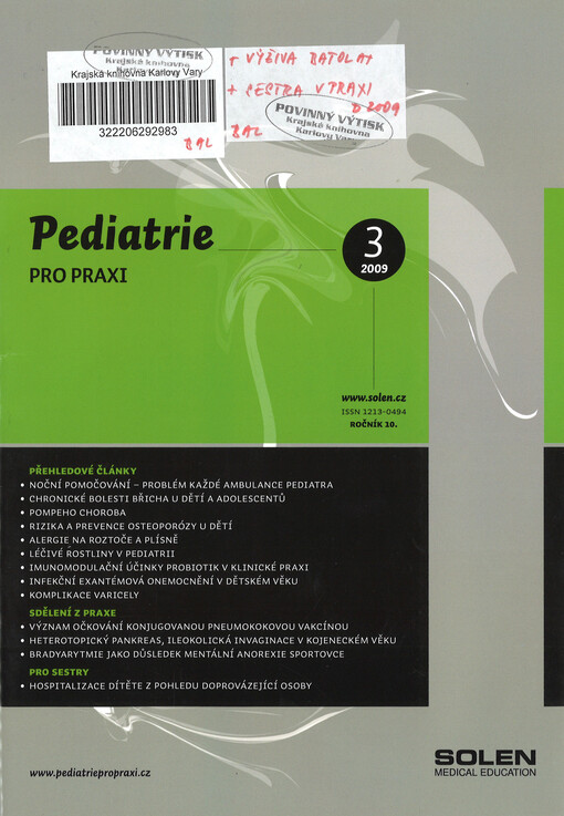 Pediatrie pro praxi