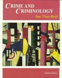Crime and criminology