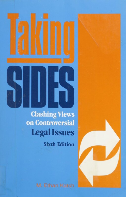 Taking sides.Clashing views on controversial legal issues