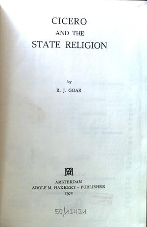 Cicero and the state religion