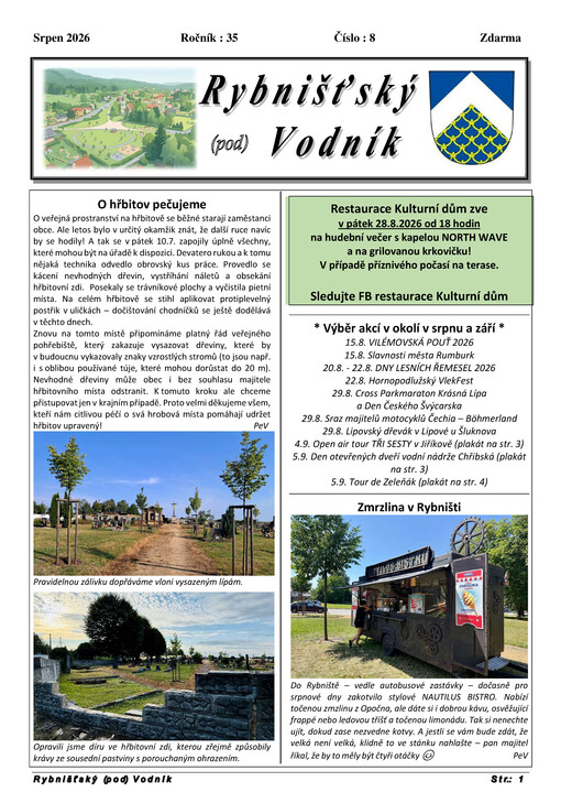 Rybnišťský (pod) vodník