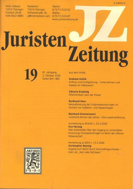 Juristen Zeitung