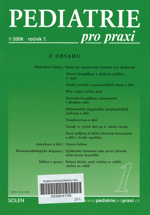Pediatrie pro praxi