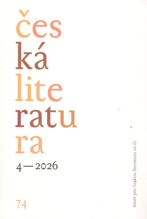 Česká literatura : časopis pro literární vědu