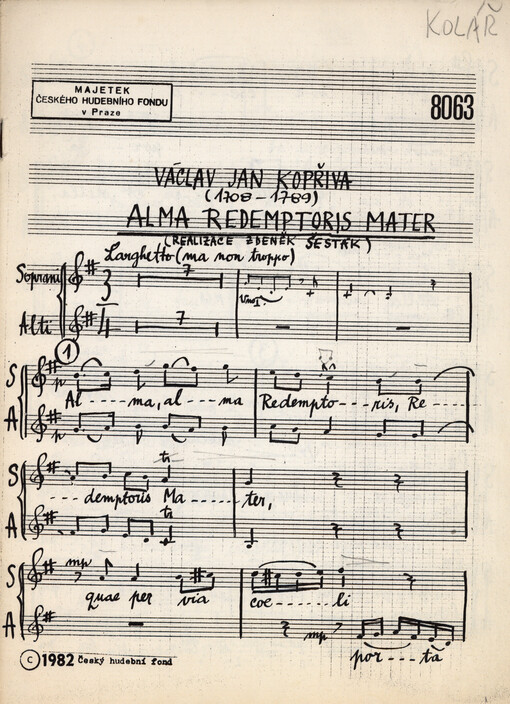 Alma Redemptoris Mater