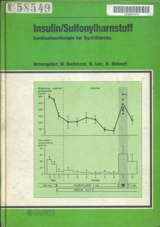 Insulin/Sulfonylharnstoff : Kombinationtherapie bei typ-II-Diabetes : 2. Symposium : München, 28. Oktober 1986