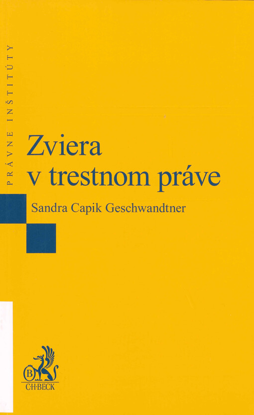 Zviera v trestnom práve
