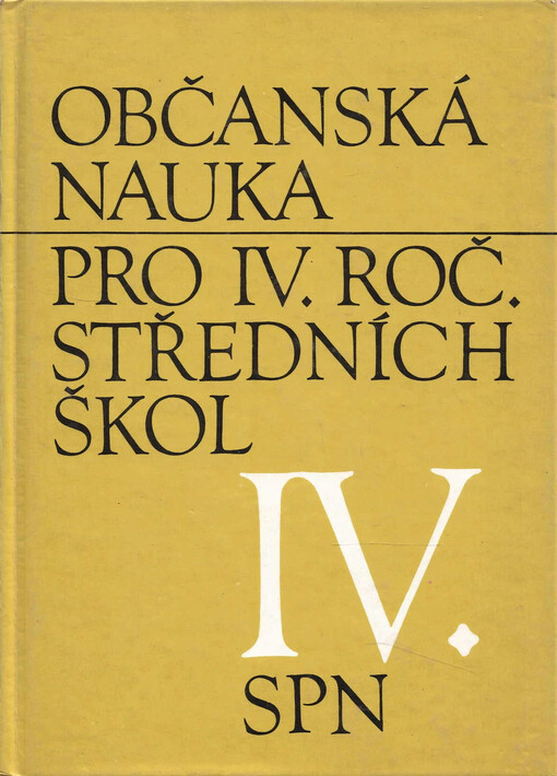 Občanská nauka pro 4. ročník středních škol