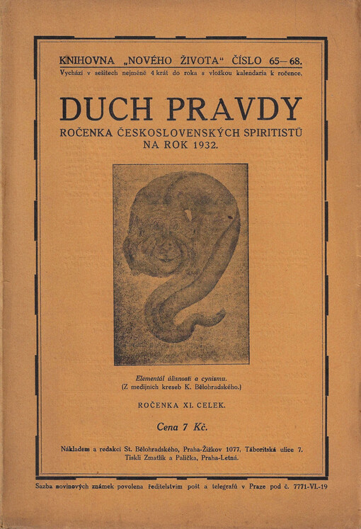Duch pravdy : ročenka československých spiritistů na rok ...