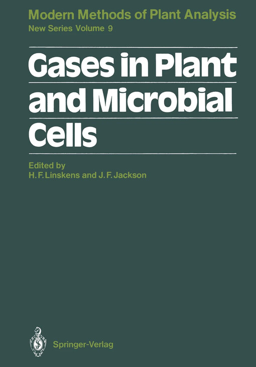 Gases in plant and microbial cells