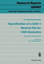 Specification of a CAD neutral file for CAD geometry :