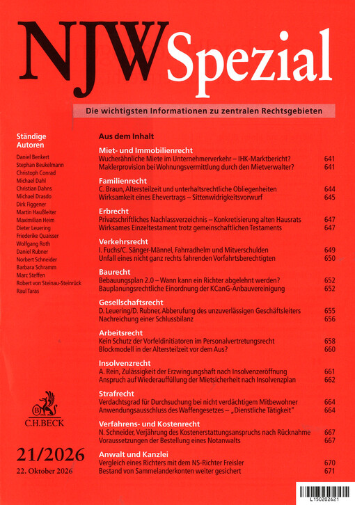 NJW Spezial