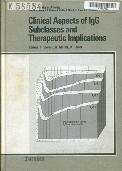 Clinical aspects of IgG subclasses and therapeutic implications : 2nd workshop : Interlaken : May 4 and 5, 1987