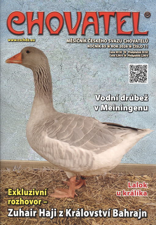 Chovatel : odborně zájmový měsíčník Českého svazu chovatelů